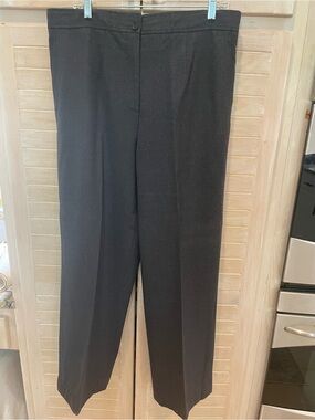 Carlisle charcoal gray Women's Pants classic trouser 16 fits like 14